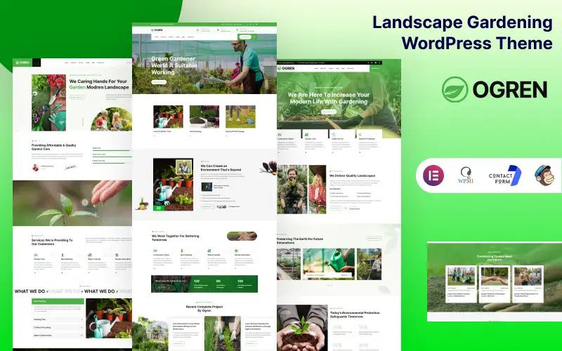 Ogren – Landscape Gardening WordPress Theme