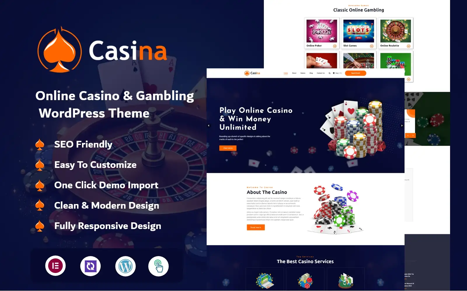 Online Casino – Gambling & Betting WordPress Theme