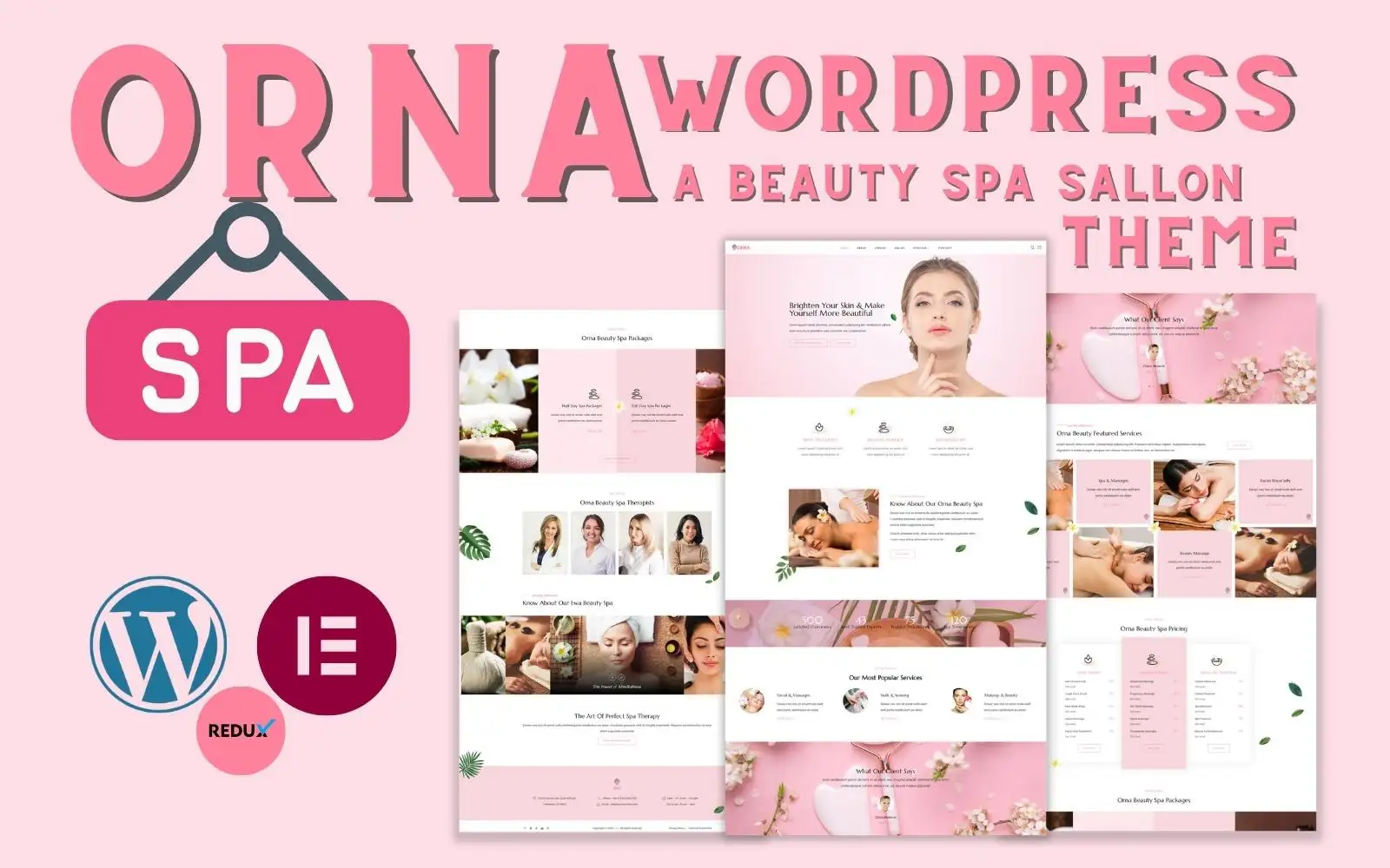 Orna – A Beautiful Spa Saloon WordPress Theme