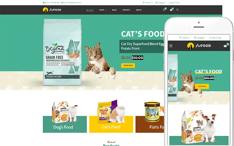Pet Food – Creative Theme for Pets and Vets WooCommerce Theme