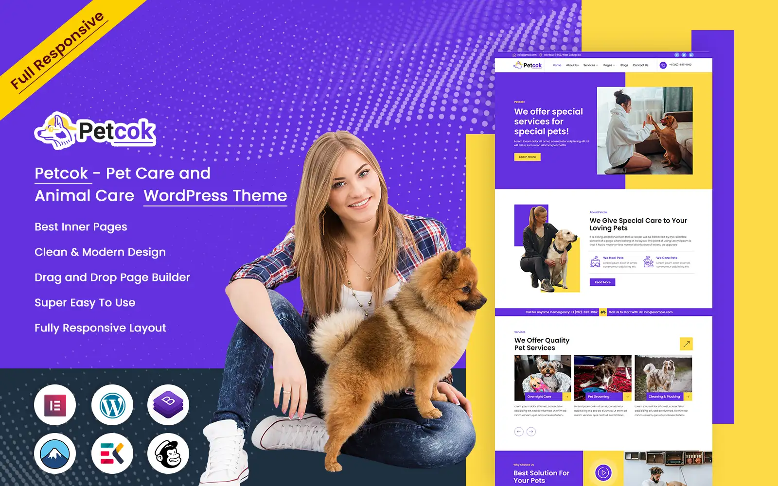 Petcok – Pet Care & Animal Care WordPress Theme