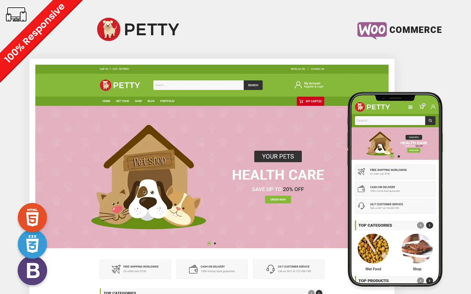 Petty – Responsive WooCommerce Template WooCommerce Theme