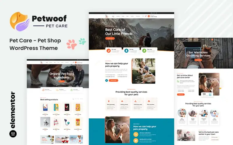 Petwoof – Pet Care & Pet Shop WordPress Theme