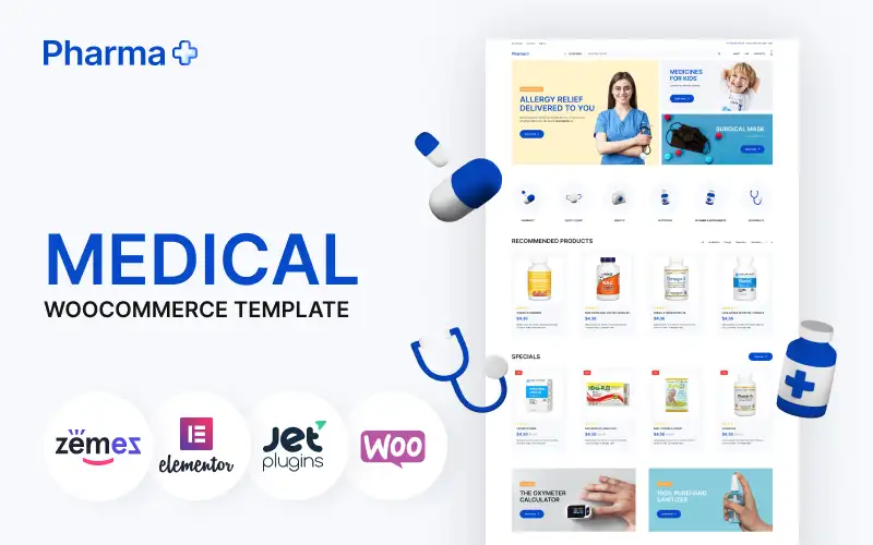 Pharma+ – Medical, Drug Store WooCommerce Theme