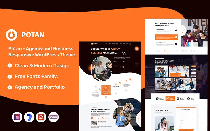 Potan – Agency and Business Responsive WordPress Theme