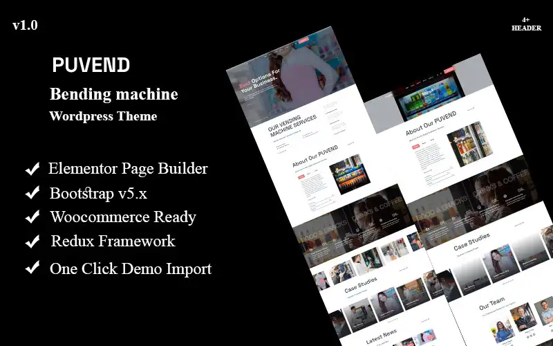 Puvend – Vending Machine WordPress Theme WordPress Theme