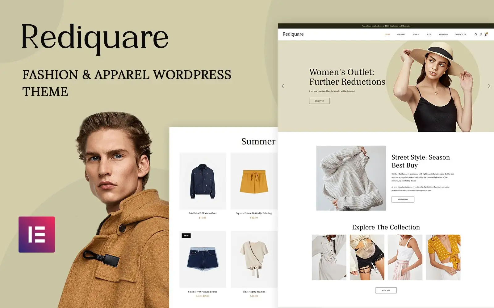 Rediquare – Fashion and Apparel WordPress Theme