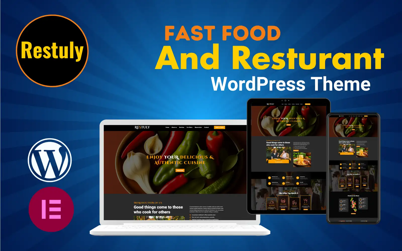 Restuly Fast Food And Resturant Full Responsive WordPress Theme WordPress Theme