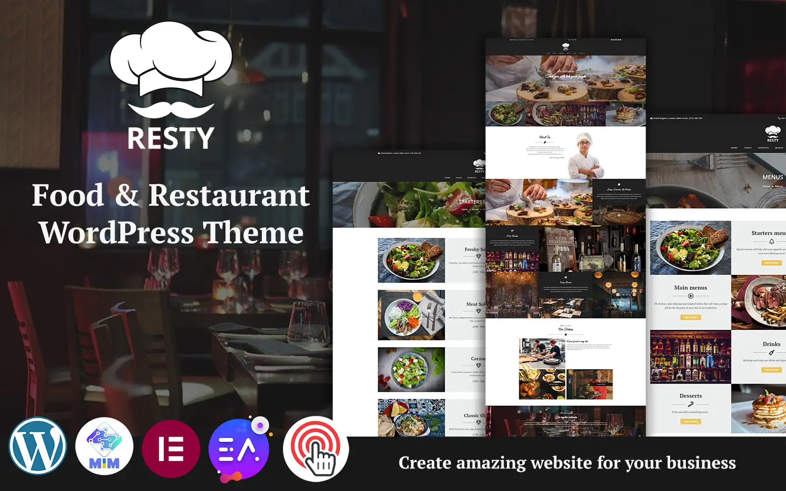 Resty – Multipurpose Food & Restaurant WordPress Theme