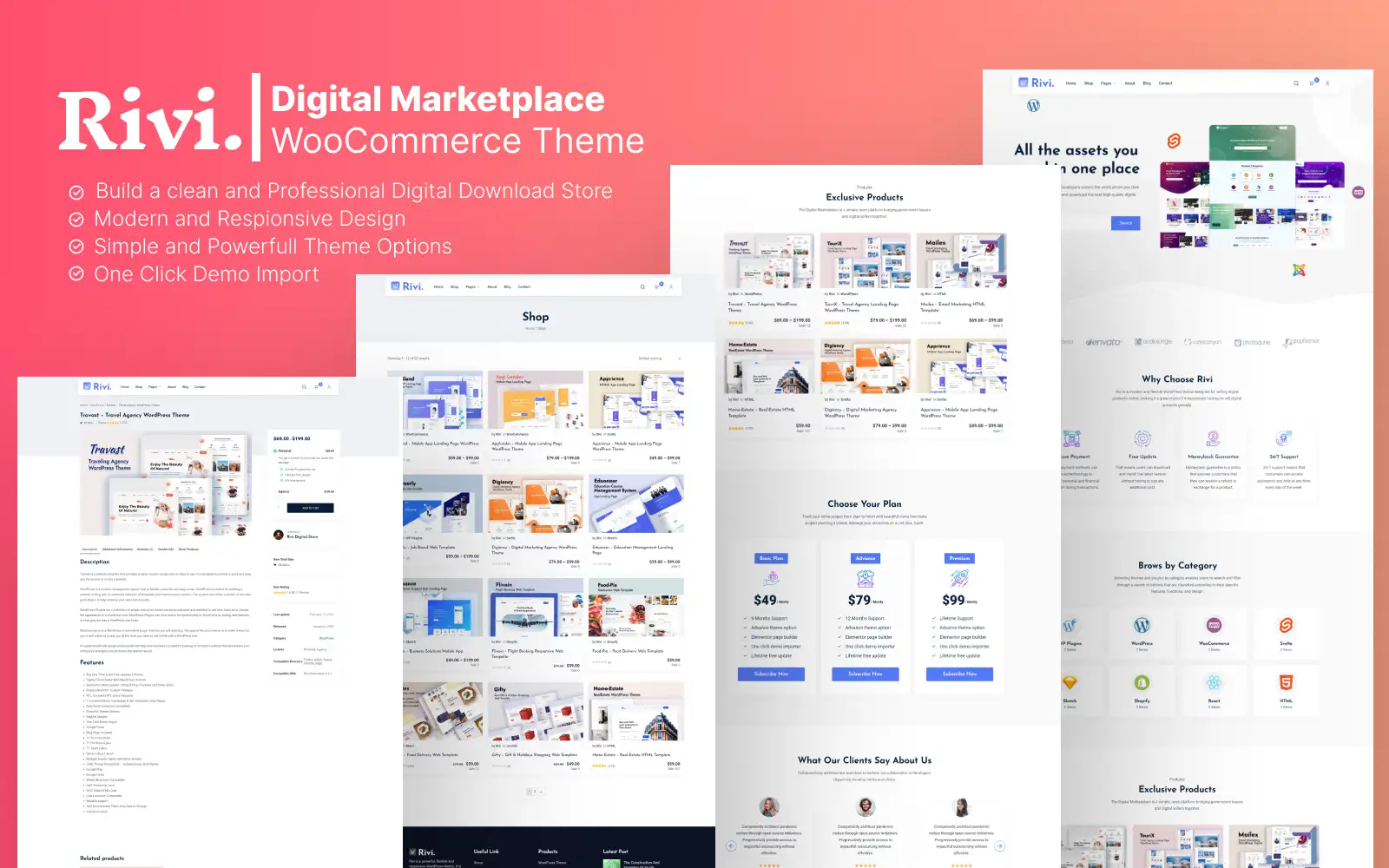 Rivi – Digital Marketplace WooCommerce Theme