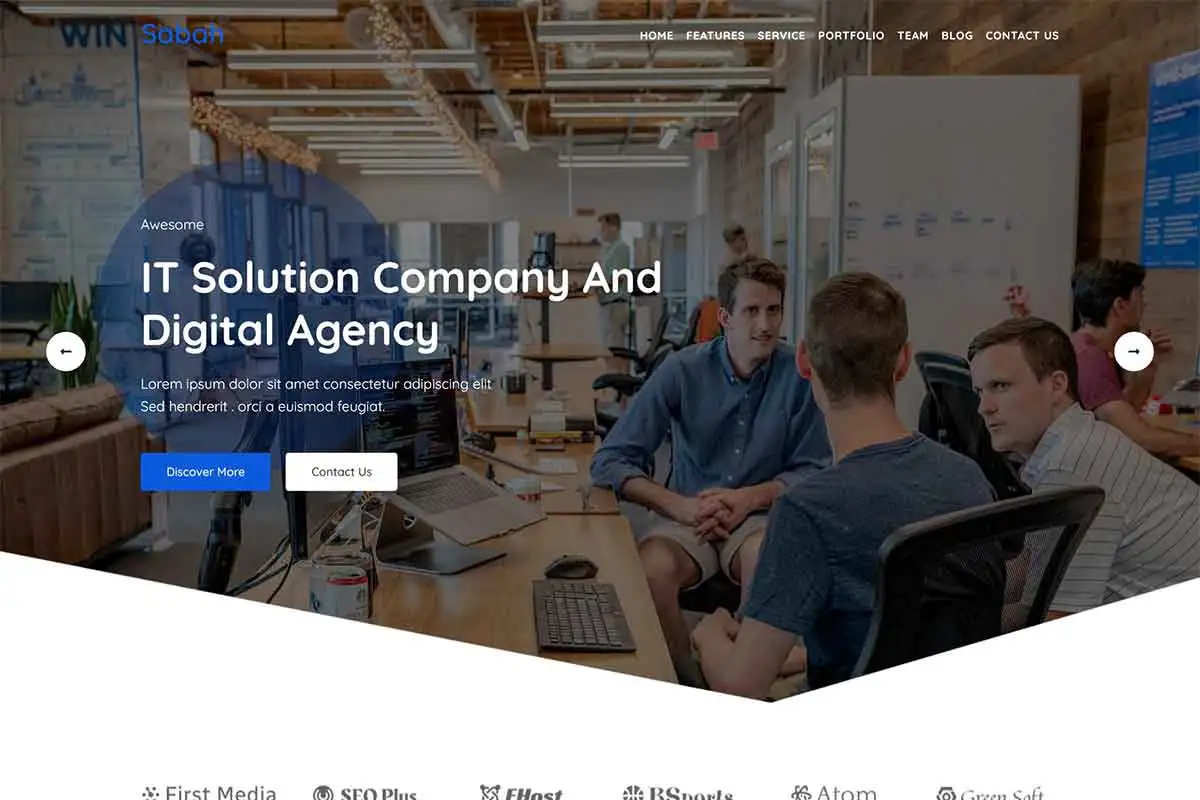 Sabah – IT Solution Landing Page WordPress Theme