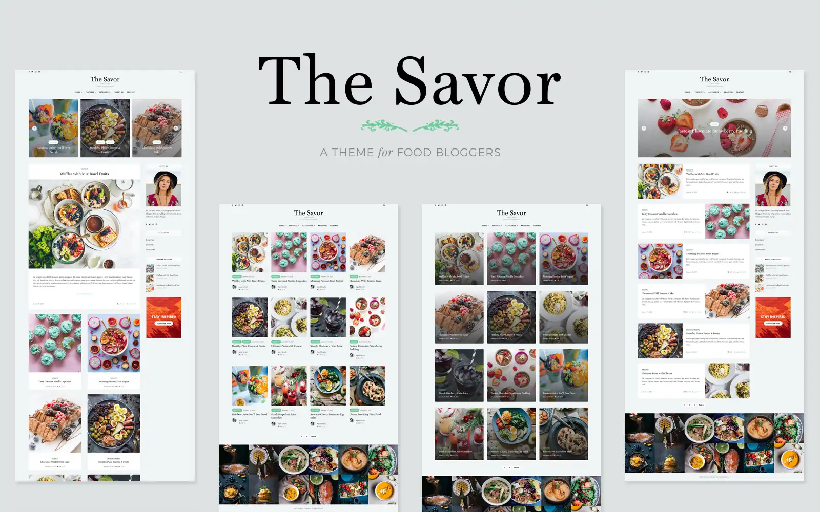 Savor – Recipe Food Blog WordPress Theme