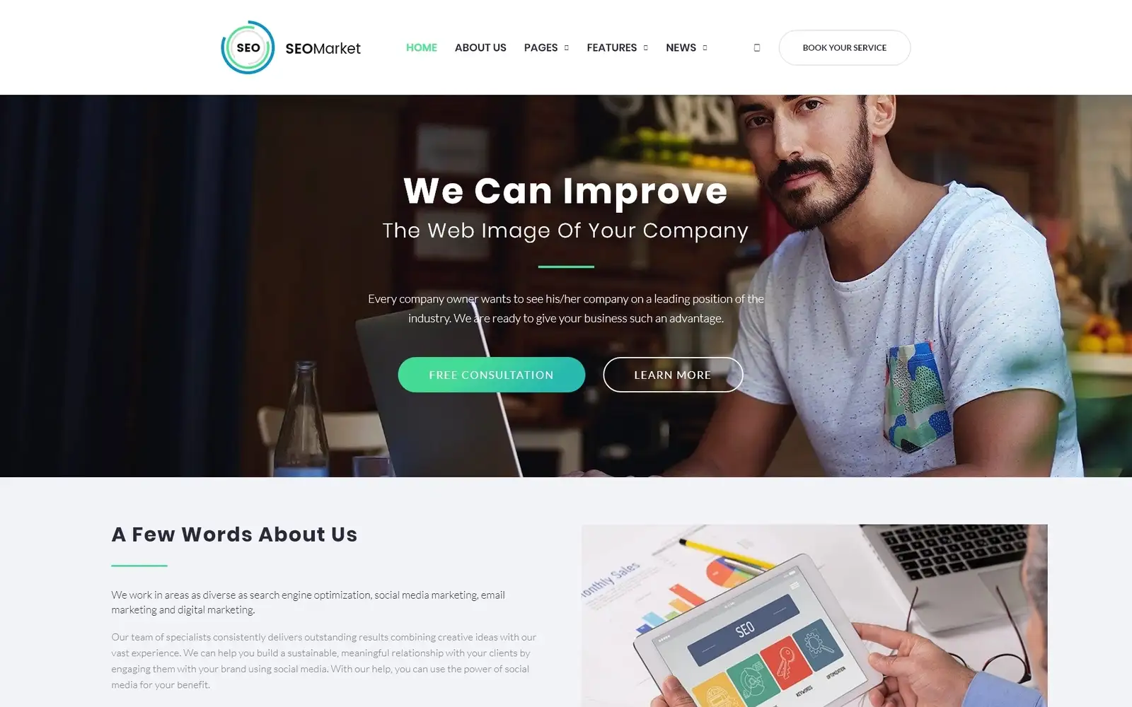 SEOMarket – SEO Website WordPress Theme