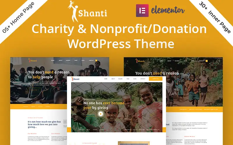 Shanti – Charity & Nonprofit/Donation WordPress Theme
