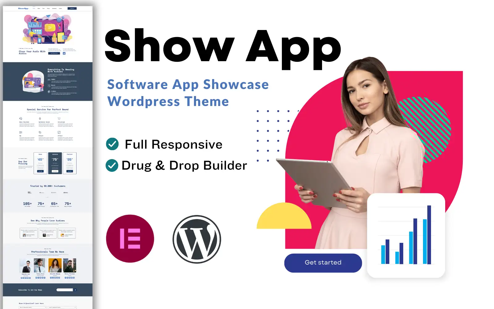 Showapp Apps And Software Showcase WordPress theme WordPress Theme