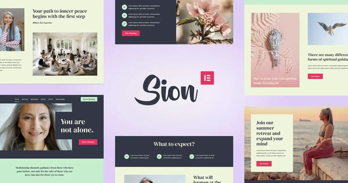 Sion – Psychic Medium Elementor Template Kit