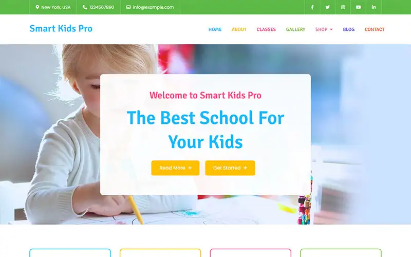 Smart Kids Pro – Kindergarten WordPress Theme