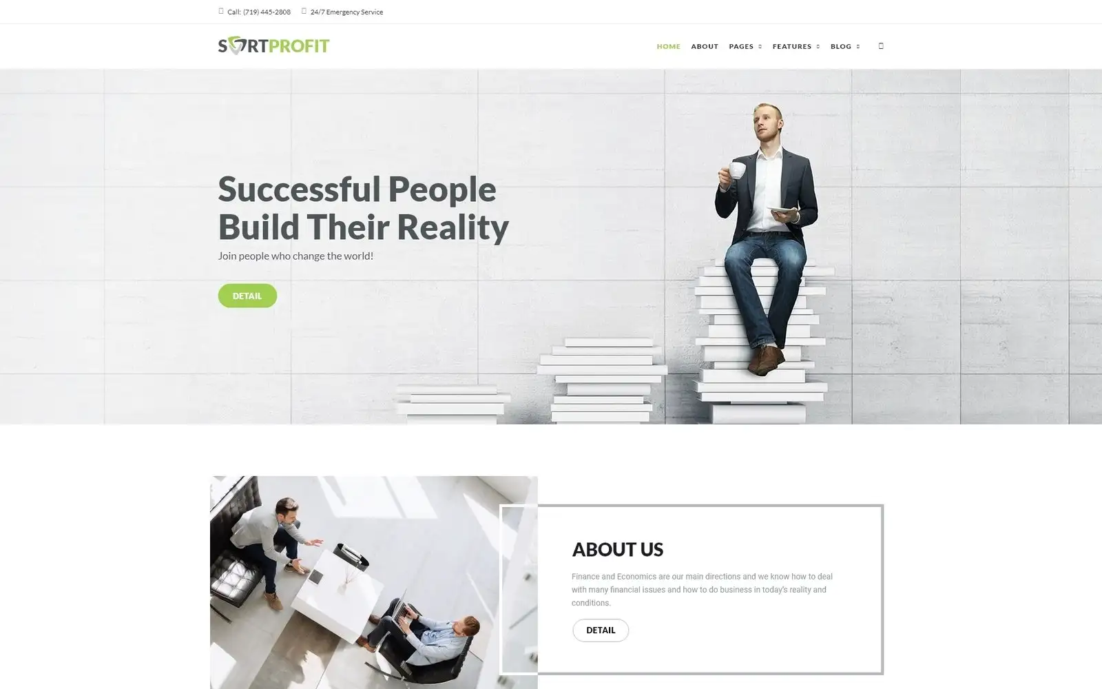 SortProfit – Business & Finance WordPress theme WordPress Theme