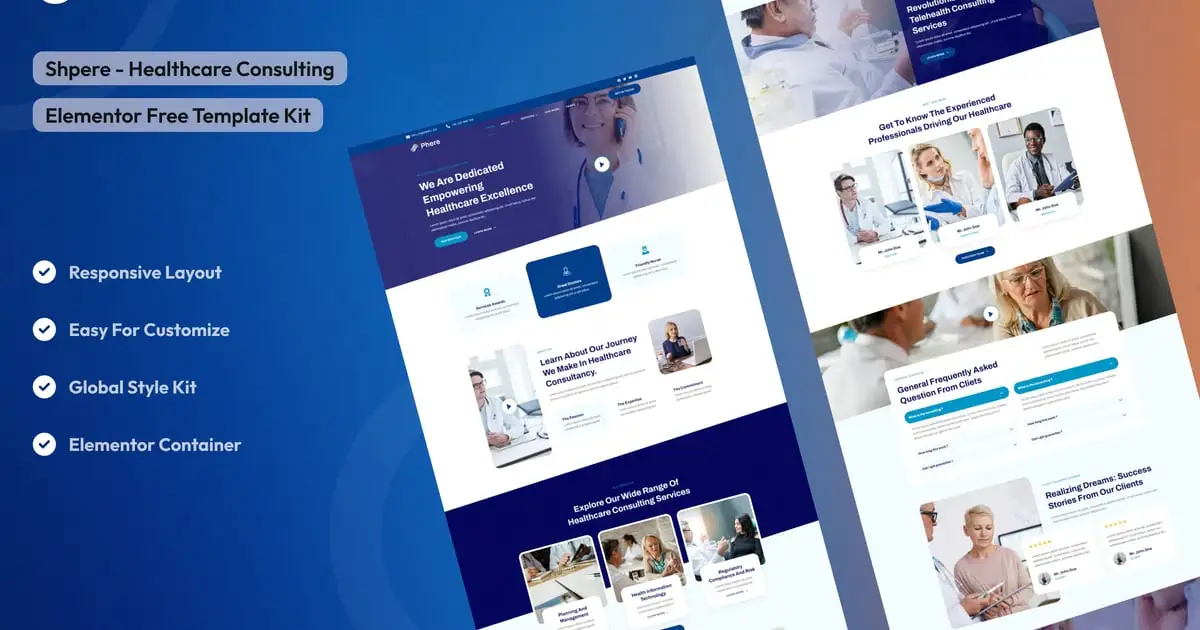 Sphere – Healthcare Consulting Elementor Template Kit