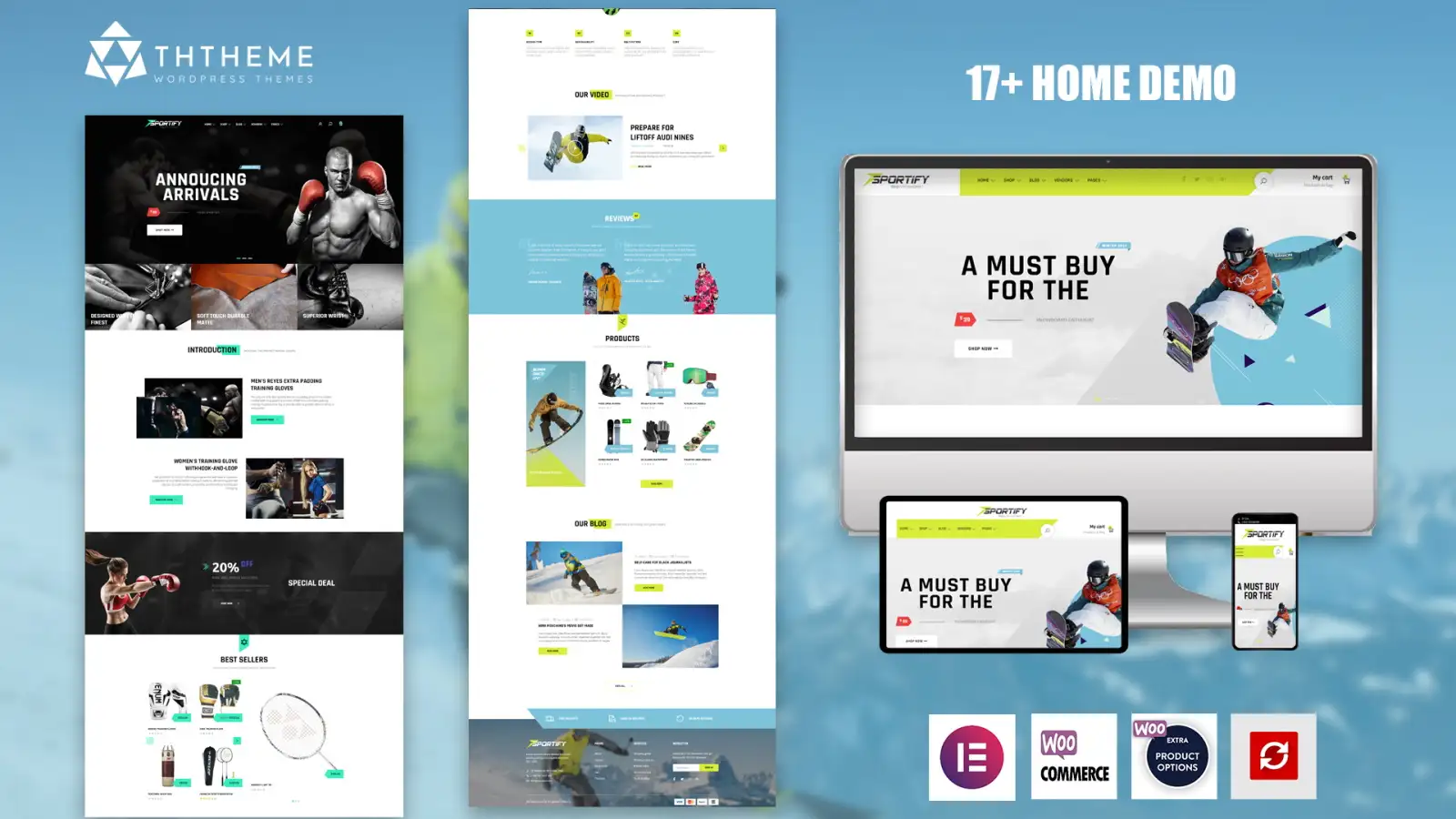 Sportify – Elementor Sports & Gym WordPress theme WordPress Theme