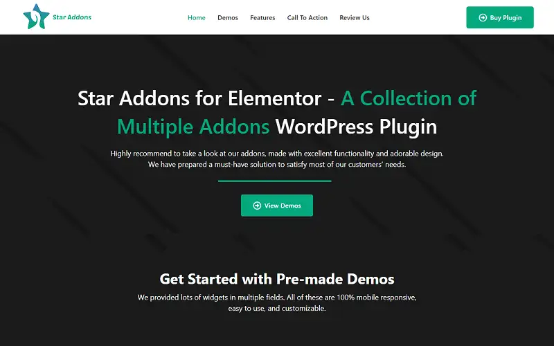 Star Addons for Elementor – WordPress Addons and Widgets Plugin for Elementor Website Builder WordPress Plugin