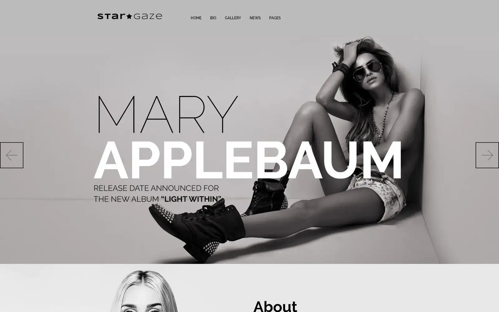 Stargaze – Media & Celebrity Responsive WordPress Theme