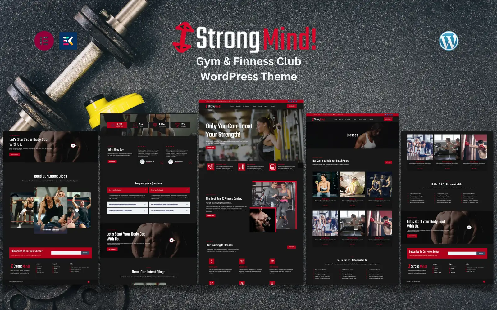 Strong Mind – Gym & Fitness Club WordPress Theme
