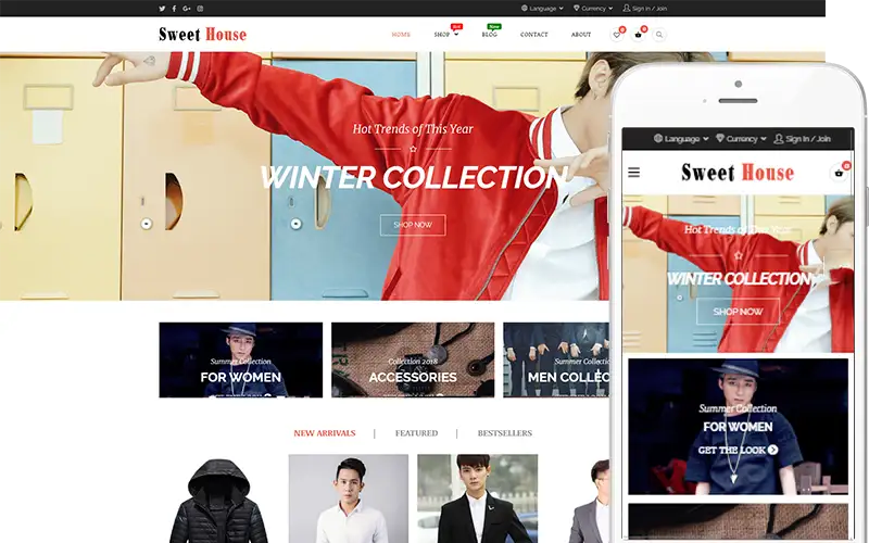 Sweet House – Modern Fashion Theme WooCommerce Theme