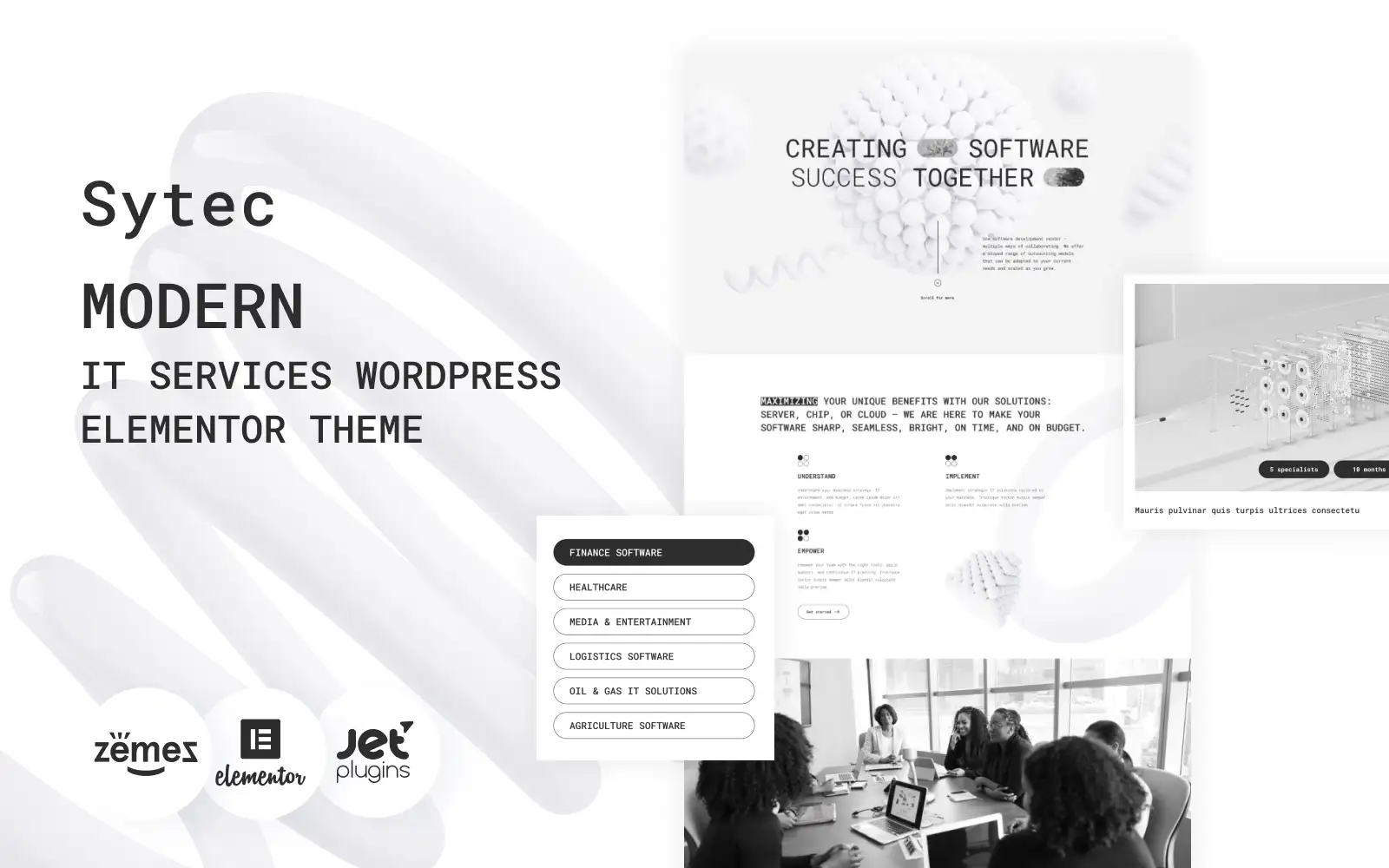 Sytec – Modern IT Services Landing WordPress Elementor Theme WordPress Theme