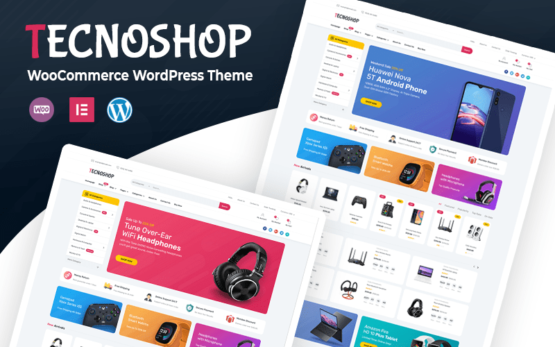Tecnoshop – Electronics WooCommerce WordPress Theme WooCommerce Theme