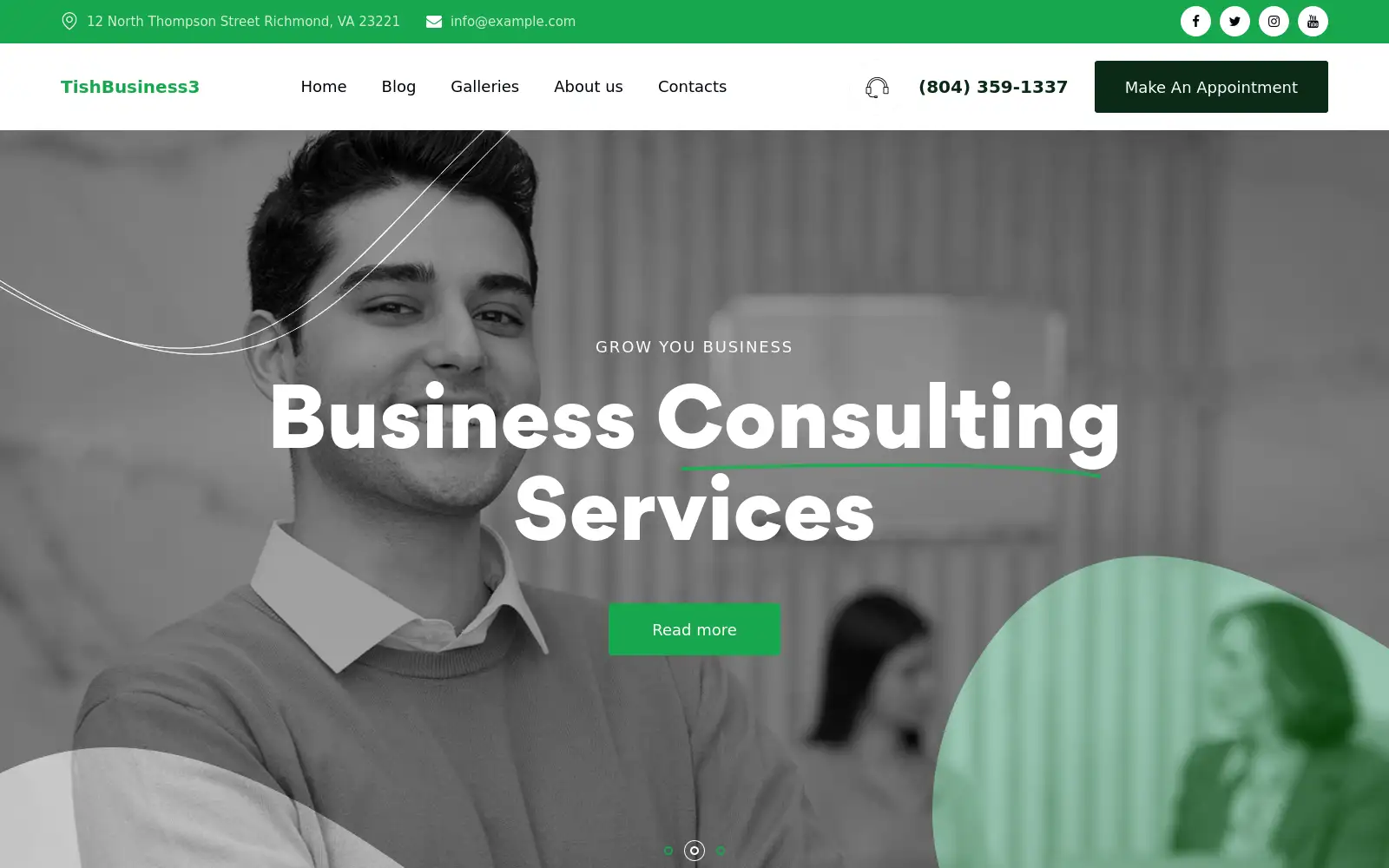 TishBusiness3 – Corporate and Business WordPress Theme