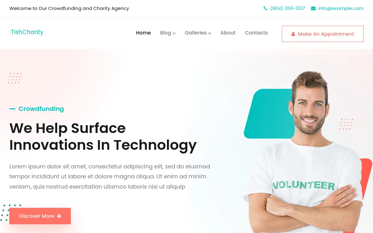 TishCharity – Charity and Crowdfunding WordPress Theme