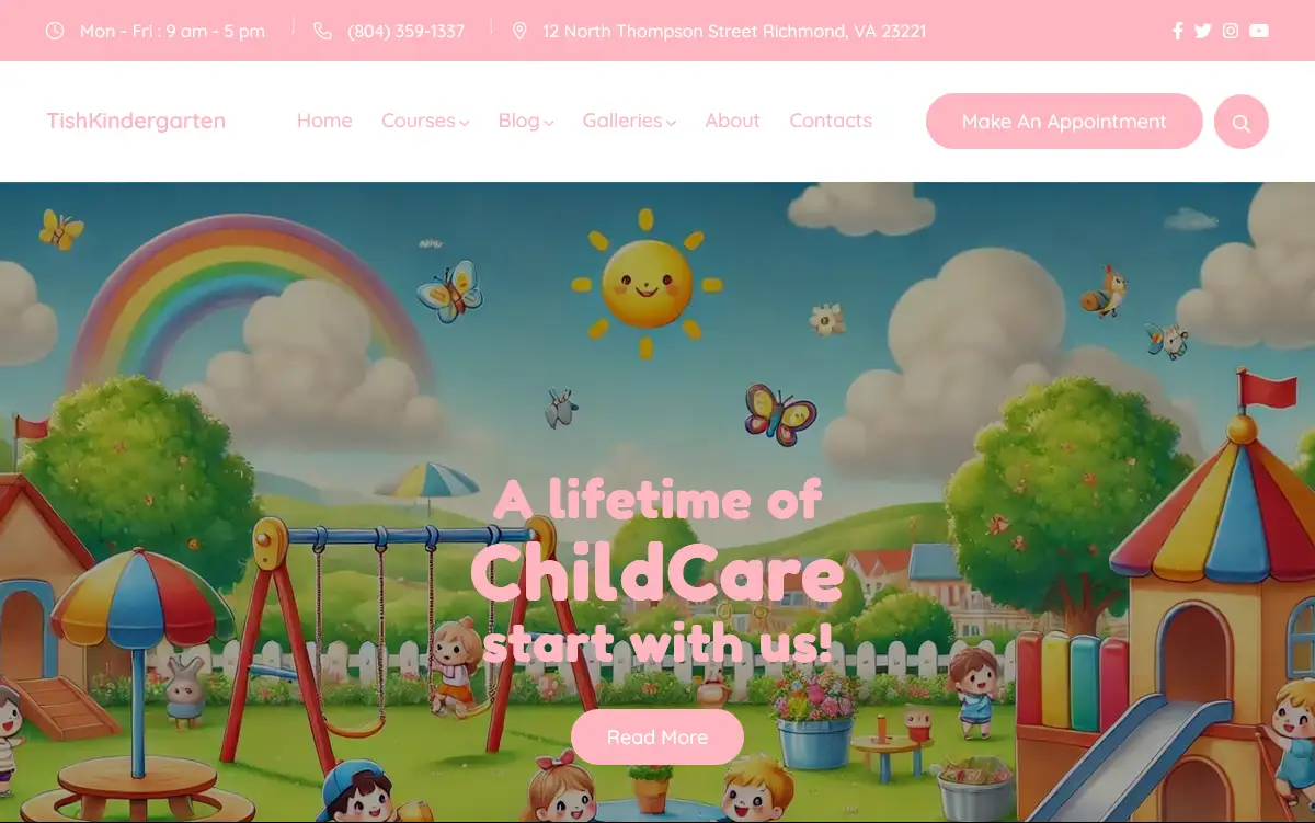 TishKindergarten – Kindergarten and Preschool WordPress Theme