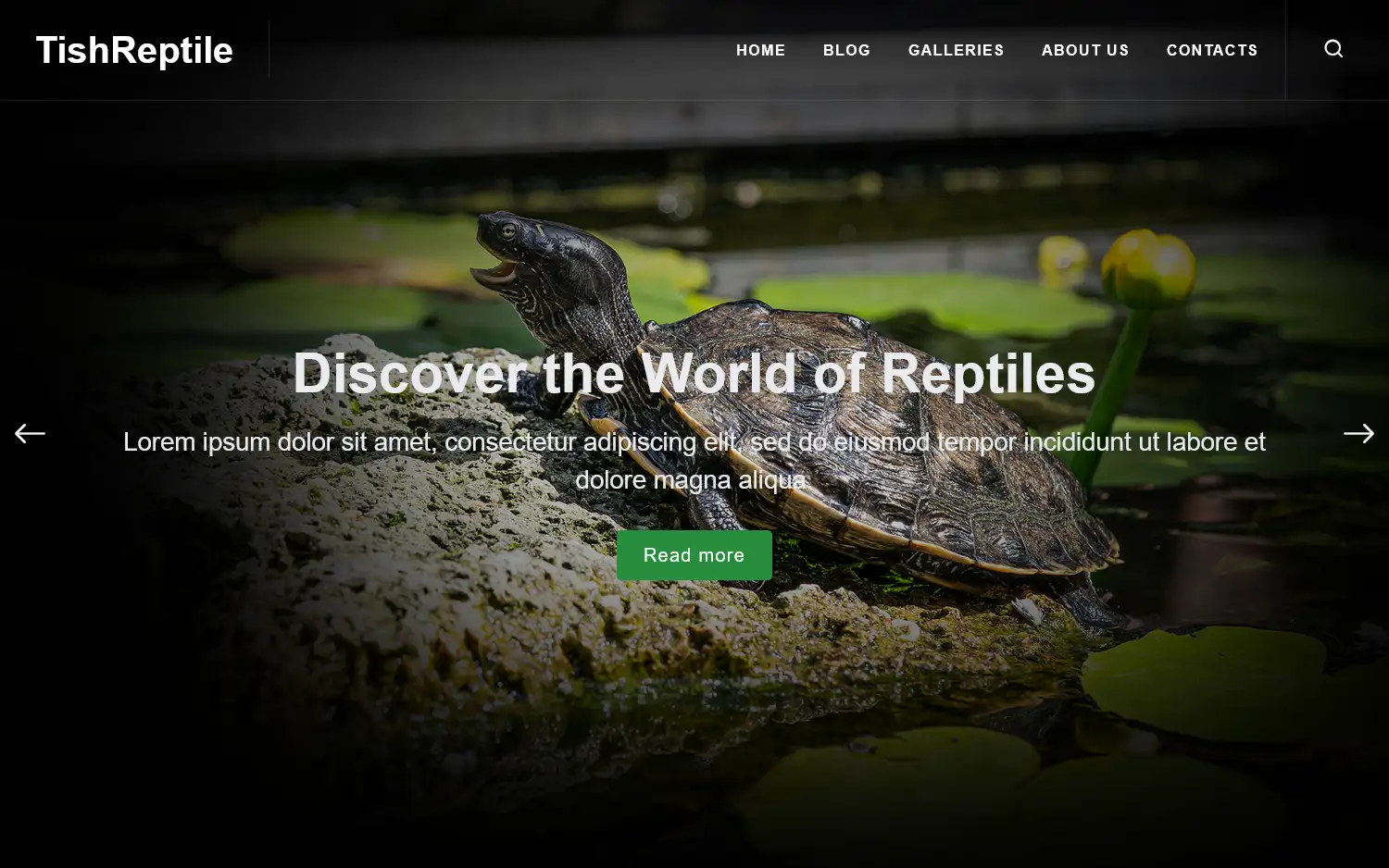 TishReptile – Reptile WordPress Theme