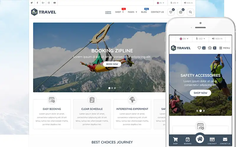 Travel – Travel Tour Booking & Accessories Shop WooCommerce Theme