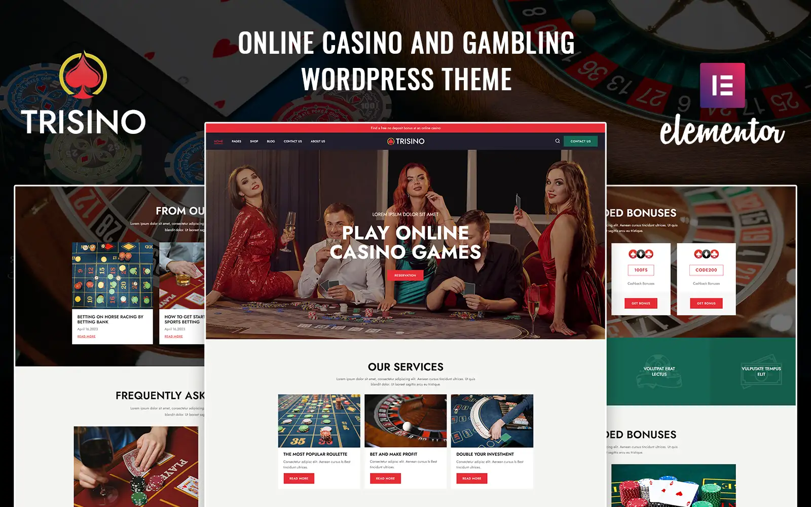 Trisino – Casino and Gambling WordPress Theme