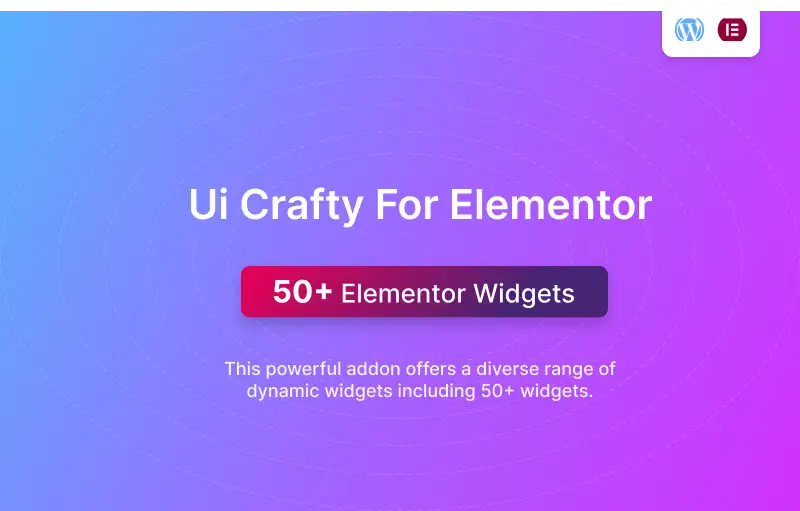 Ui Crafty Addon For Elementor WordPress Plugin