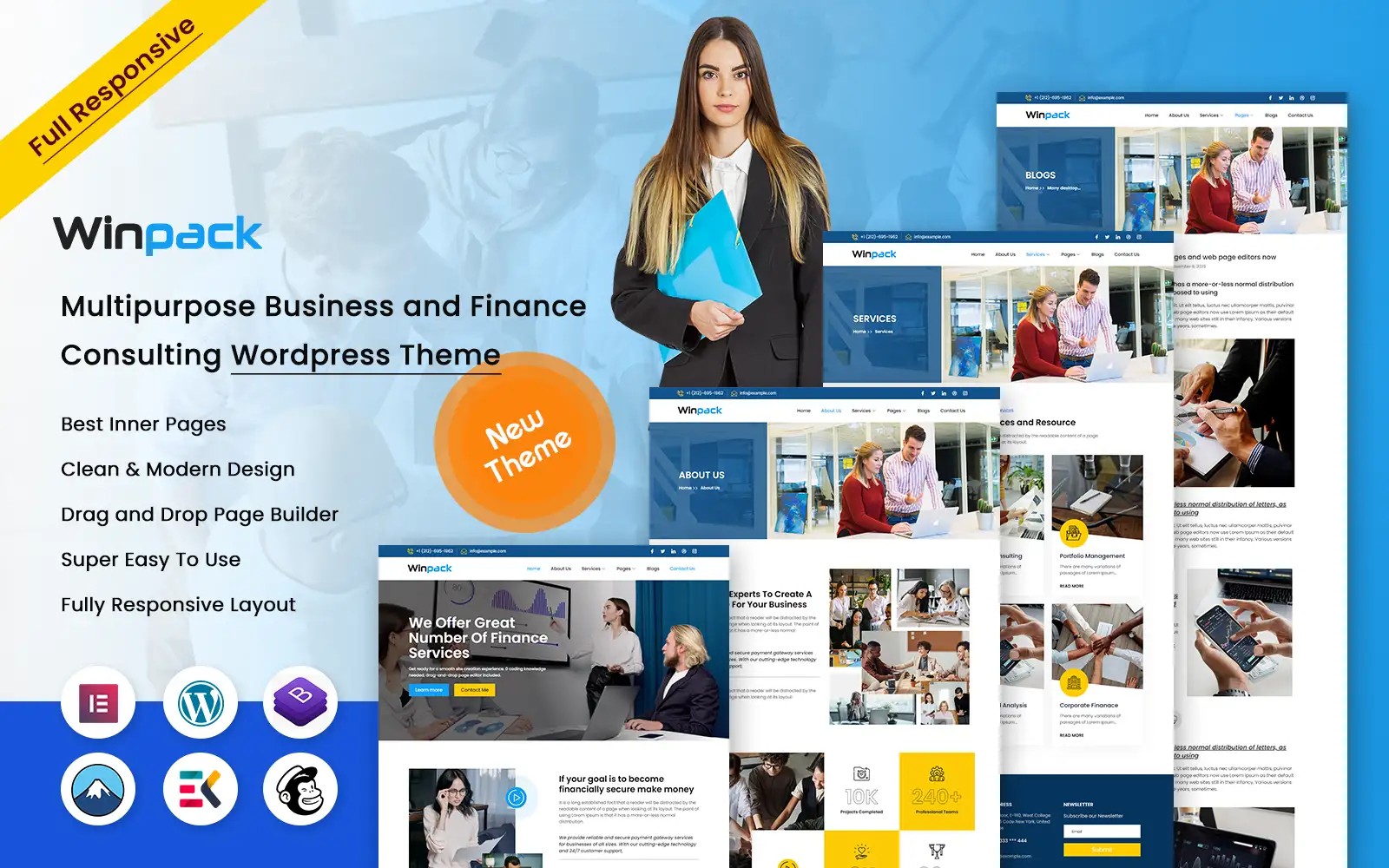 Winpack – Multipurpose Business and Finance Consulting WordPress Theme
