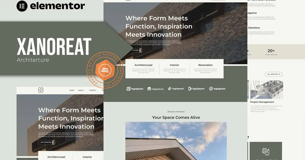 Xanoreat – Architecture Elementor Template Kit
