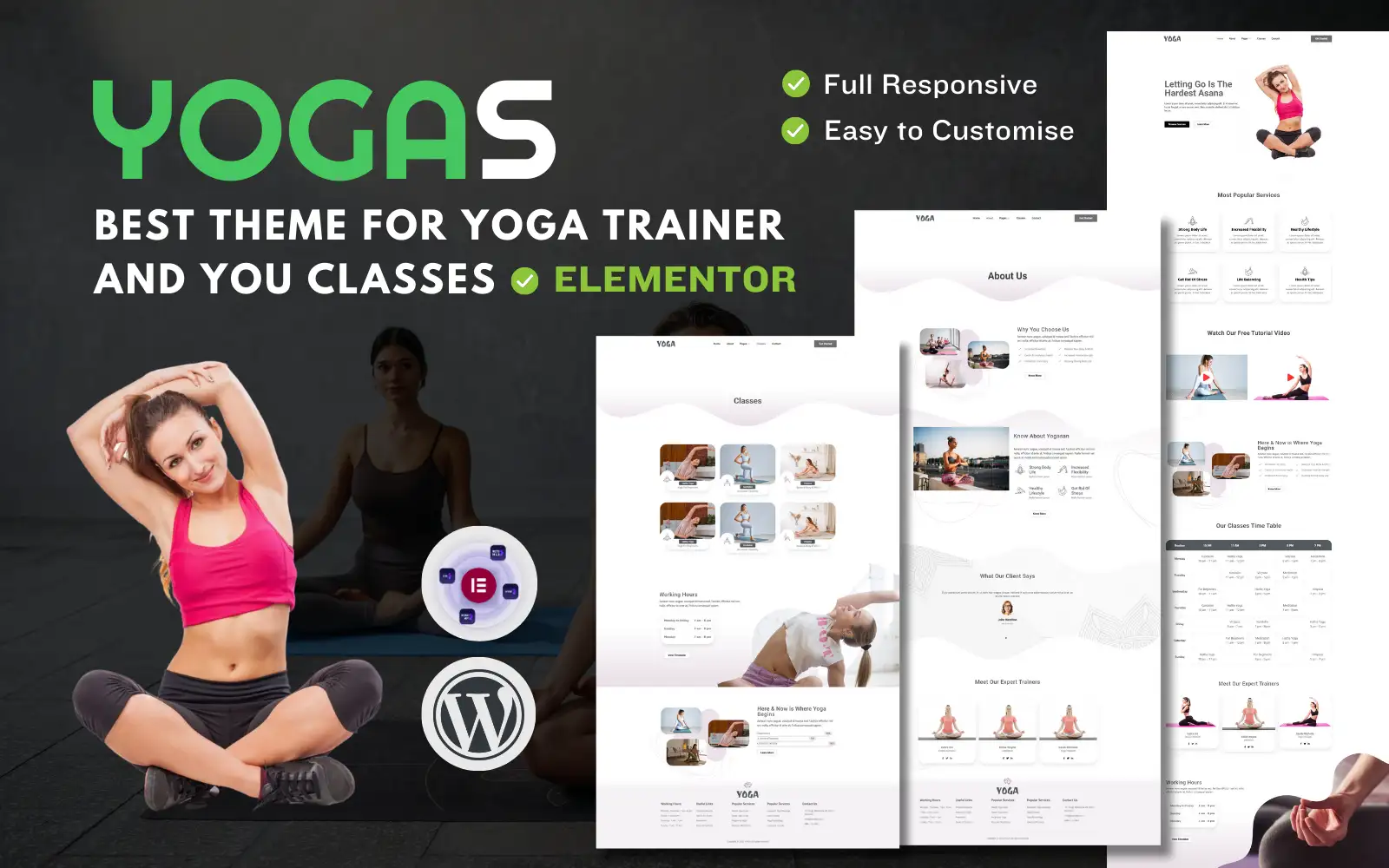 Yogas – Health And Wellness Coach WordPress Theme WordPress Theme