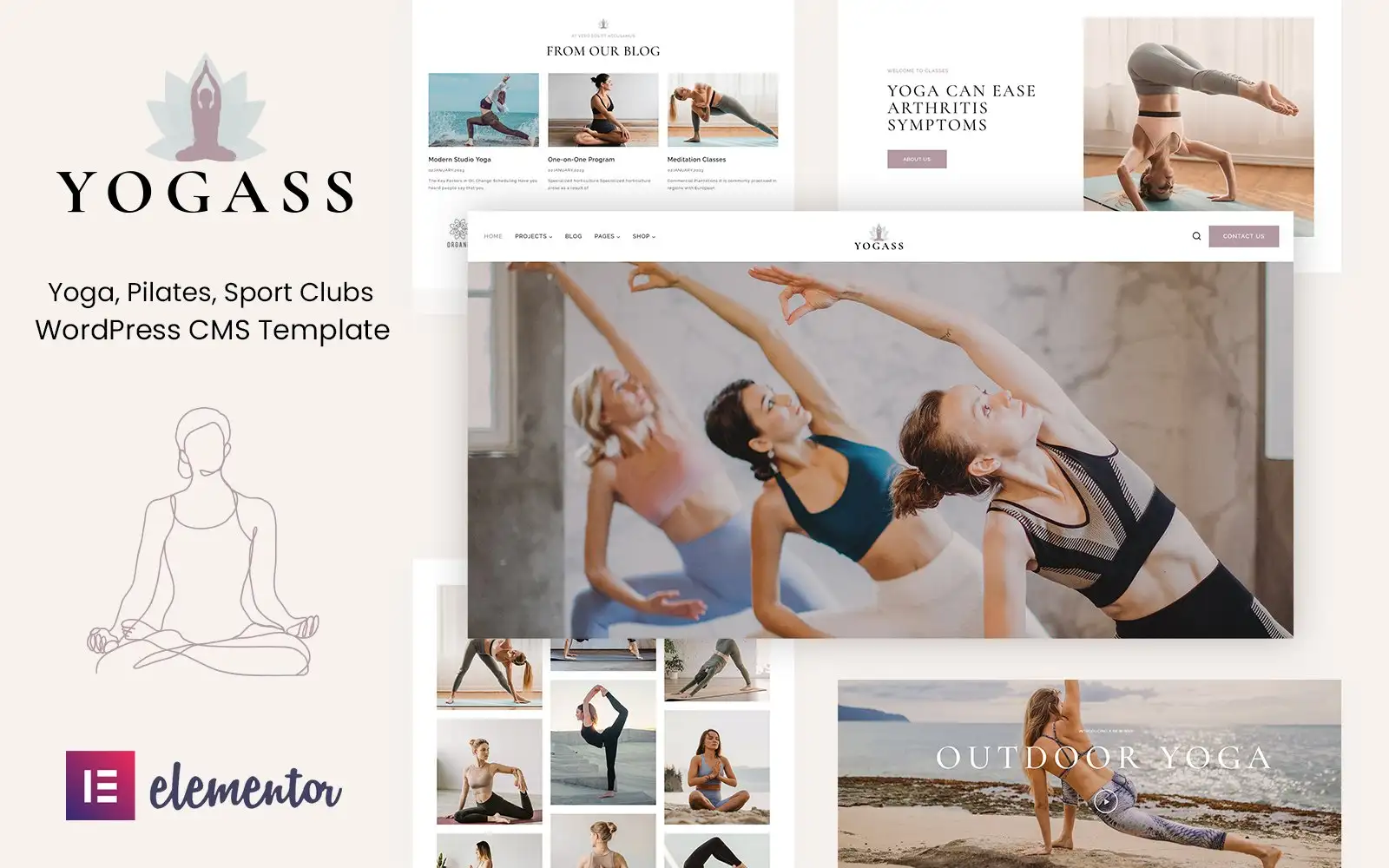 Yogass – Yoga, Fitness and Lifestyle WordPress Theme