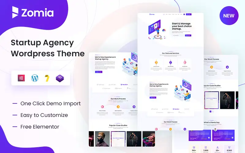 Zomia – Startup Agency WordPress Theme