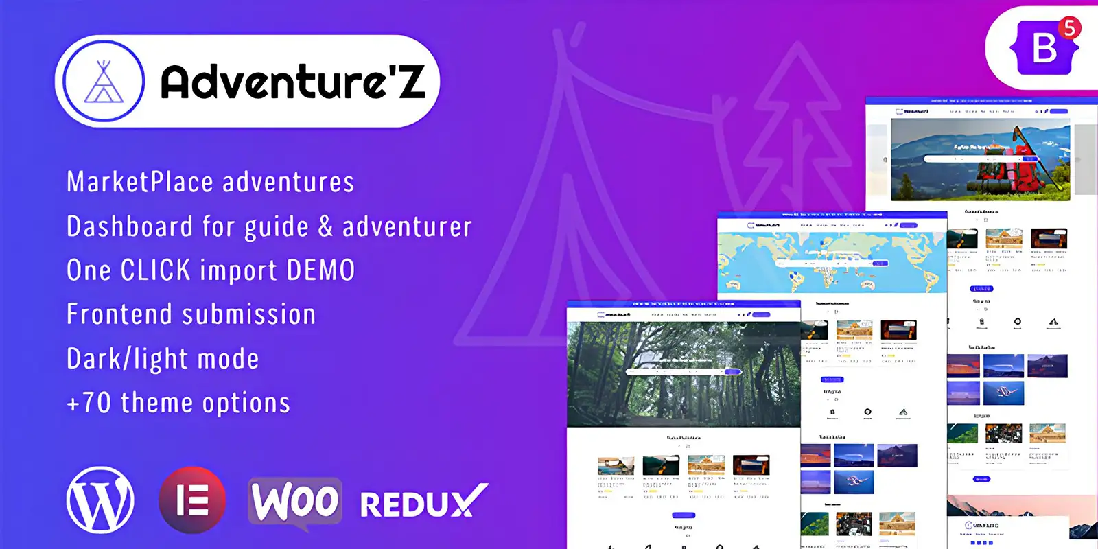 Adventure’Z – Modern Adventure Marketplace WordPress Theme