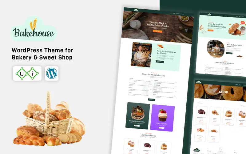 Bakehouse – Food Bakery , Pastry & Sweets Shop WordPress Theme