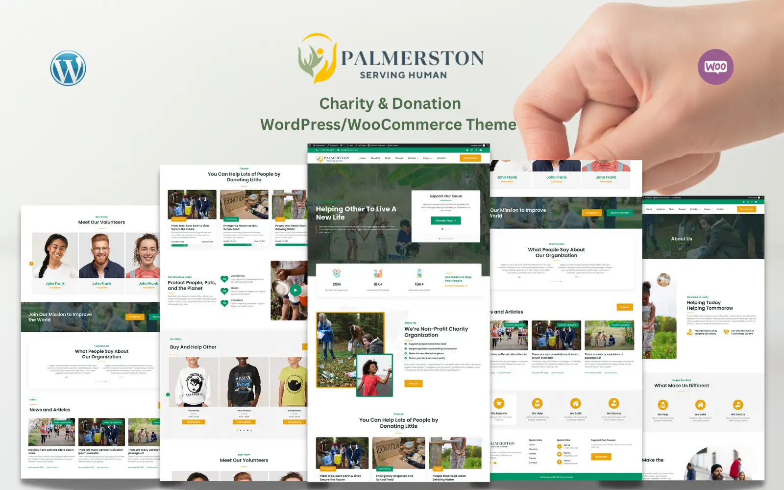 Palmerstone – Charity & Donation WooCommerce WordPress Theme WooCommerce Theme