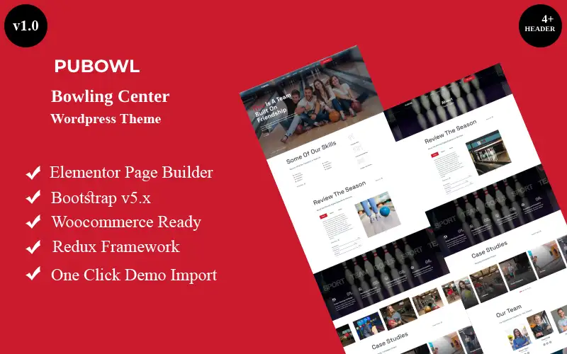 Pubowl – Bowling Center WordPress Theme WordPress Theme