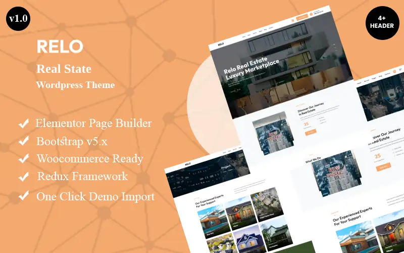 Relo – Real State WordPress Theme WordPress Theme