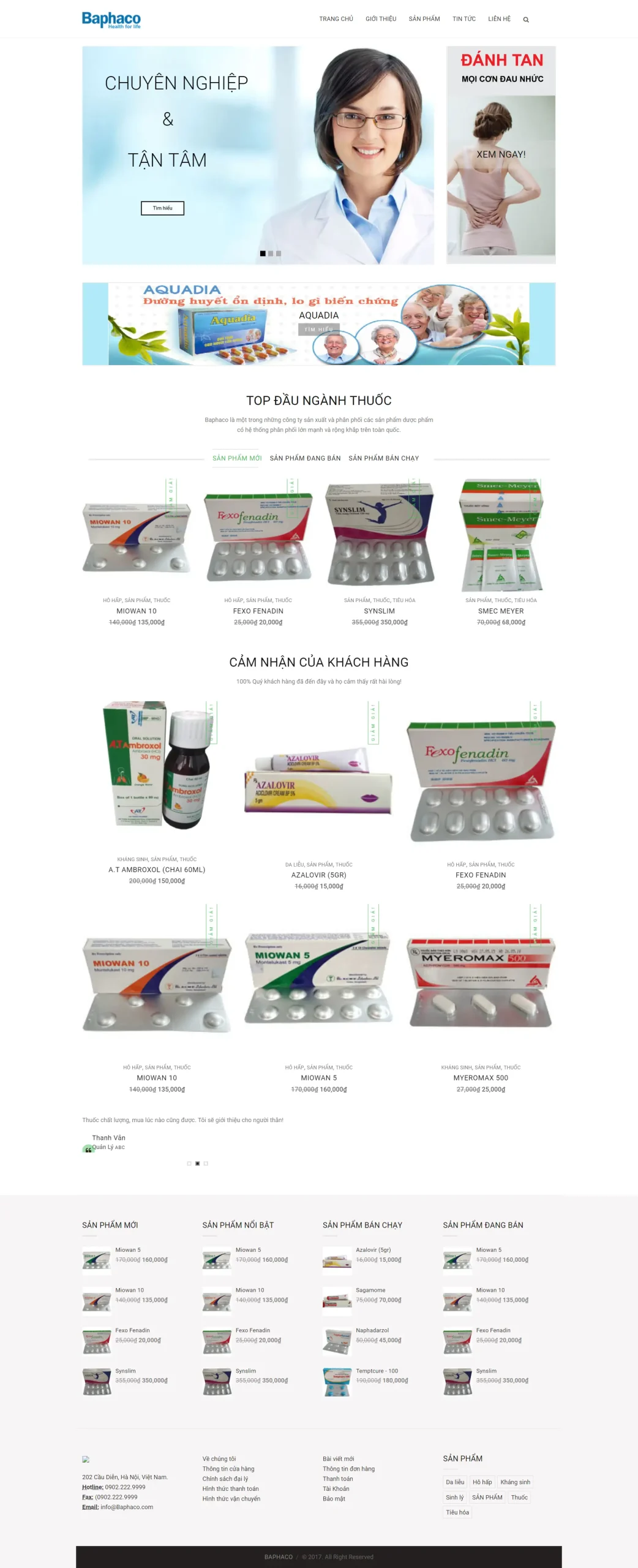 Mẫu Website Bán Thiết Bị Y Tế - Shop Online - Cài Đặt Sẵn