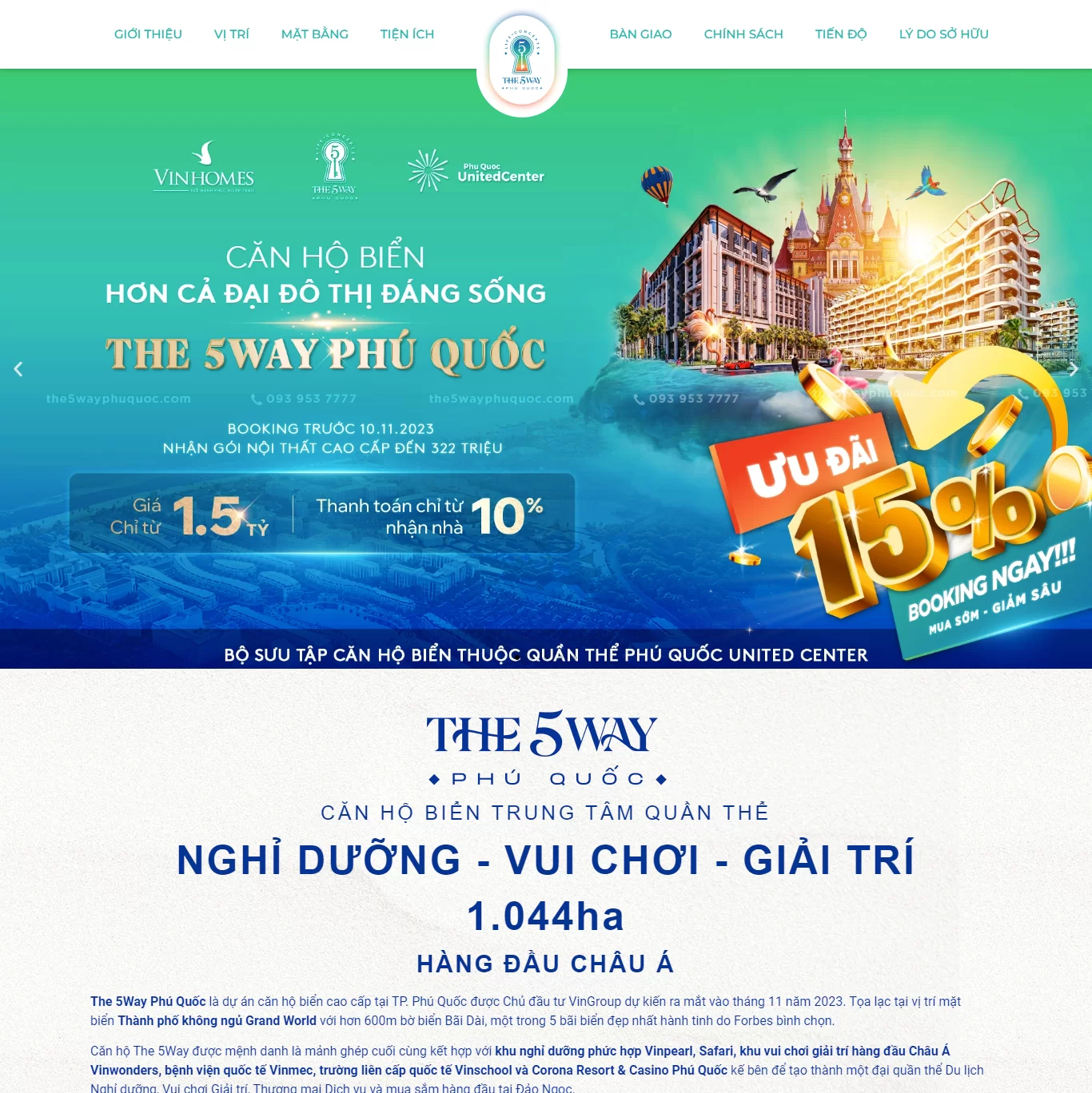 Mẫu Website Du Lịch - Khu Nghỉ Dưỡng - Cài Đặt Sẵn